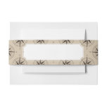 Navigation Compass Pattern Invitation Belly Band