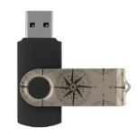 Navigation Compass Pattern USB Flash Drive