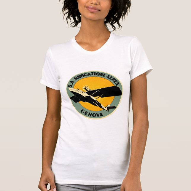 Navigazione Aerea ~ Genova T-Shirt (Front)