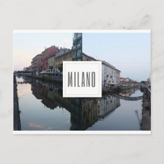 Navigli, Milán Postcard