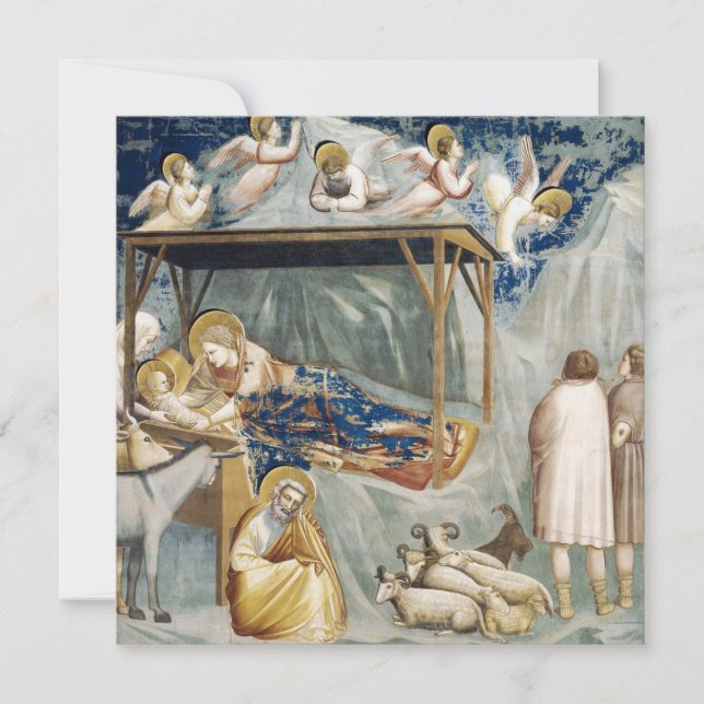 Navitity (Birth of Jesus Christ) (by Giotto) Card (Front)
