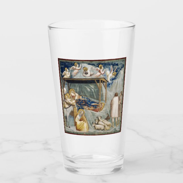 Navitity (Birth of Jesus Christ) (by Giotto) Glass (Front)