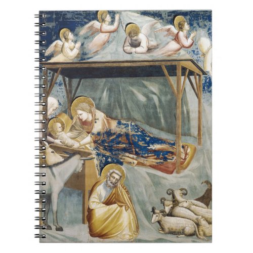 Navitity Birth of Jesus Christ by Giotto Notebook