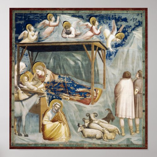 Navitity Birth of Jesus Christ by Giotto Poster