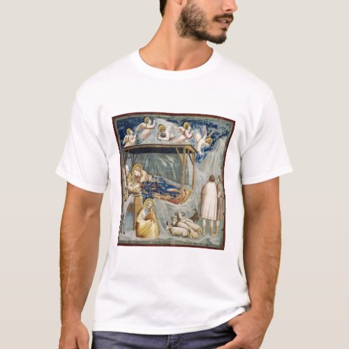Navitity Birth of Jesus Christ by Giotto T_Shirt