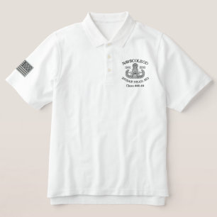 NAVSCOLEOD Master Embroidered Polo Shirt