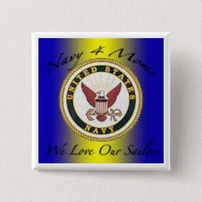 navy4moms pinback button (Front)