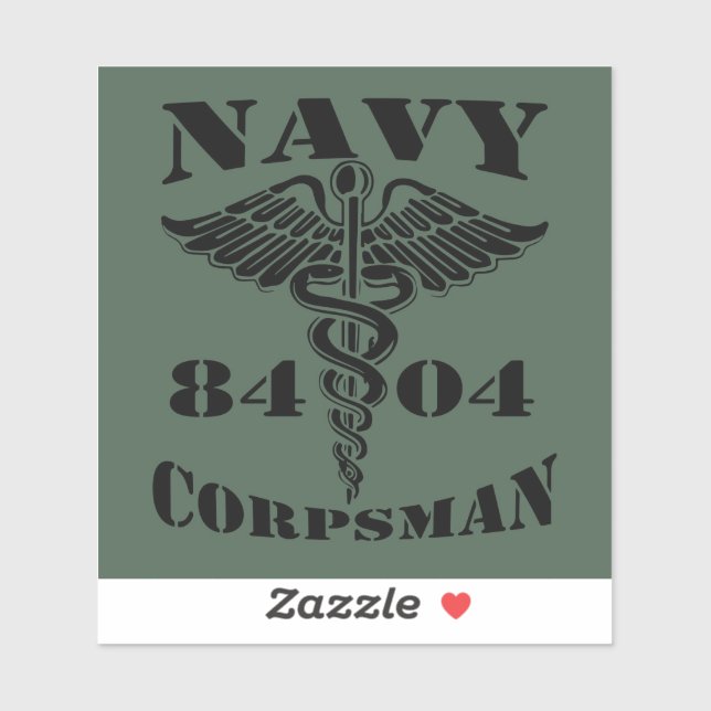 Navy 8404 OD Sticker (Sheet)