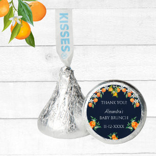 Navy A Little Cutie Citrus Baby Brunch Thank You Hershey®'s Kisses®