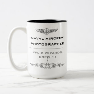 Navy Aircrew Photographer-Squadron-P-3 #1 Two-Tone Two-Tone Coffee Mug