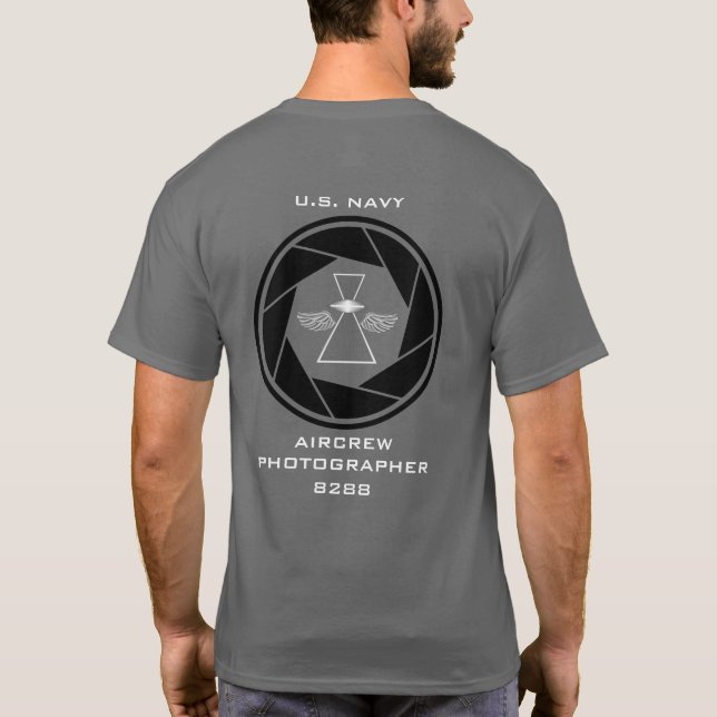Navy Aircrew Photographer T-Shirt with IFGA 8288 (Back)