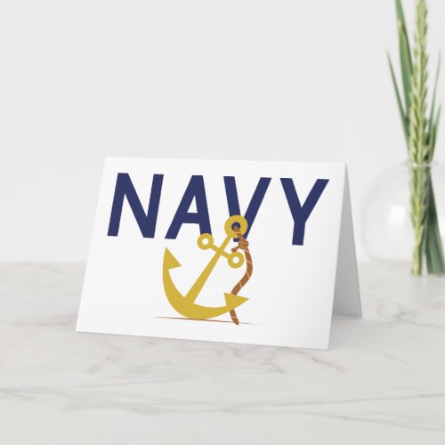 Navy Anchor Card