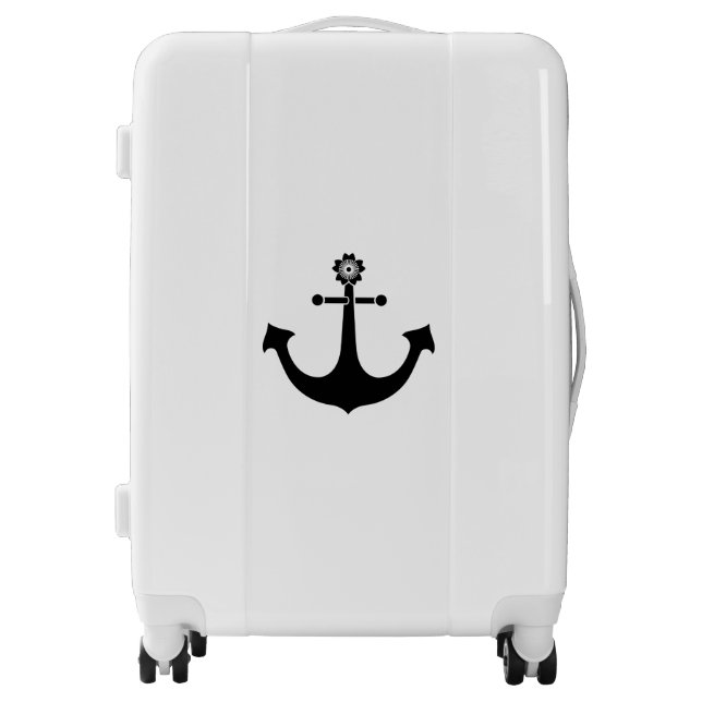Navy anchor luggage (Front)