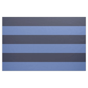 Navy and Blue Wide Stripes Large Scale Fabric