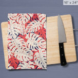Navy and Coral Monstera Leaf Kitchen Towel<br><div class="desc">Enhance your kitchen decor with our Navy and Coral Monstera Leaf Kitchen Towel. This high-quality and stylish kitchen accessory brings a touch of coastal elegance to your culinary space. The tranquil colors and vibrant monstera leaves make it perfect for beach-inspired kitchens, coastal homes, or anyone who appreciates the beauty of...</div>