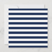 Navy and Coral Nautical Baby Shower Invitation (Back)