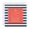Navy and Coral Nautical Baby Shower Invitation