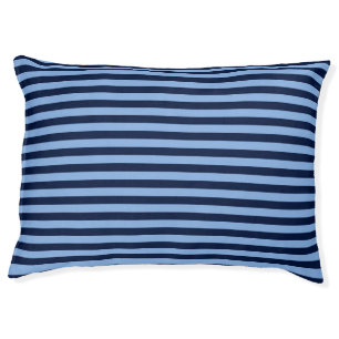 Navy and Denim blue stripes Pet Bed