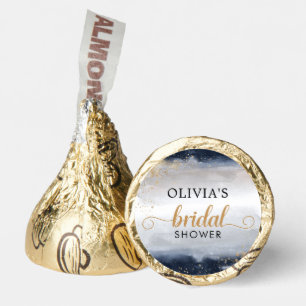 Navy and Gold Bridal Shower Hershey's Candy Favor