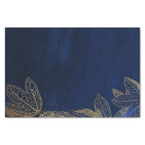 Navy and Gold Tissue Paper