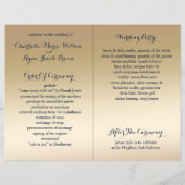 navy and gold watercolor flowers wedding (Back)