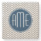 Navy and Gray Chevron Pattern Custom Monogram