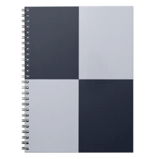 Navy and Grey Rectangles Notebook
