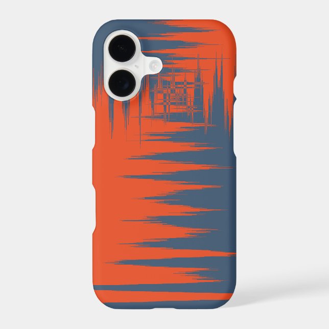 Navy and Orange Iphone Case (Back)