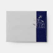 Navy and Pewter A2 Envelope for Reply Cards (Back (Top Flap))