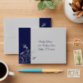 Navy and Pewter A2 Envelope for Reply Cards (Desk)