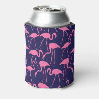 Deco Flamingo Personalized Can Coolers