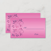 Navy and Pink Floral Placecards (Front/Back)