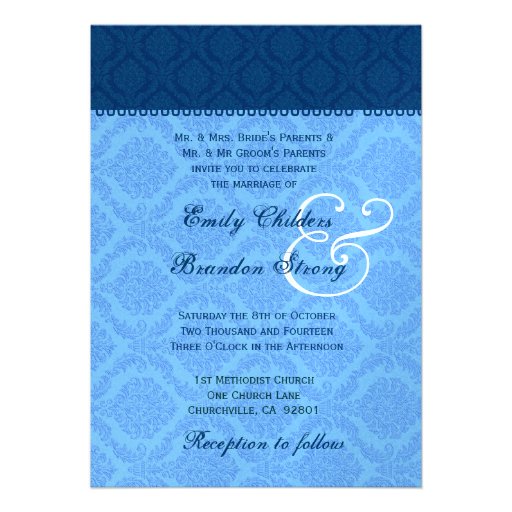 Powder Blue Wedding Invitations 2