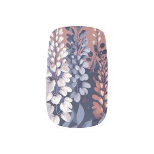 Navy and Rose Wisteria Elegance Minx Nail Art