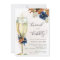 Navy and Rust Boho Flowers Brunch and Bubbly