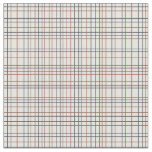 Navy and Rust Grid on light gray (almost white) Fabric