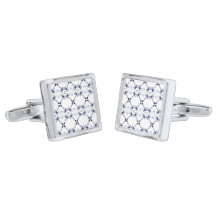 Navy and White Gavel Advocate Lawyer Cufflinks