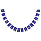 Navy and White OpenFace Letters Custom