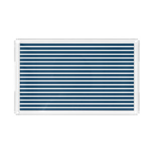 Navy and White Stripe Acrylic Tray