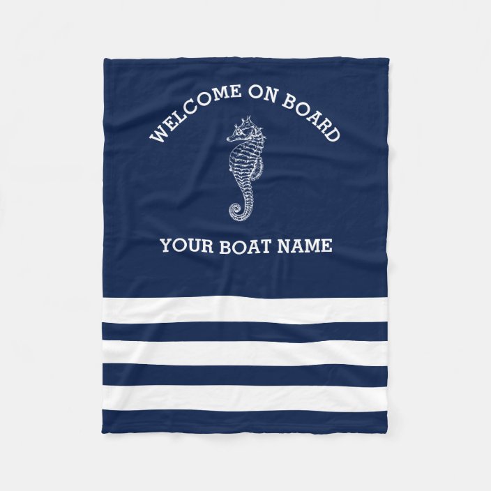 personalized boat blanket