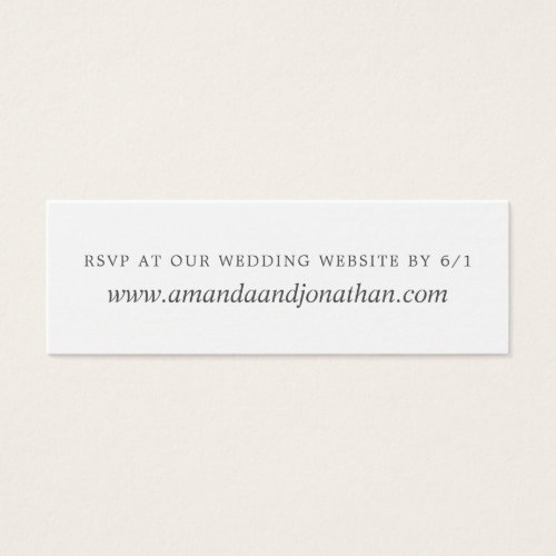 Navy and White Watercolor Floral Wedding RSVP