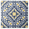 Navy and Yellow Mediterranean Pattern