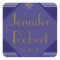 Navy Art Deco Posh Wedding Envelope Seal