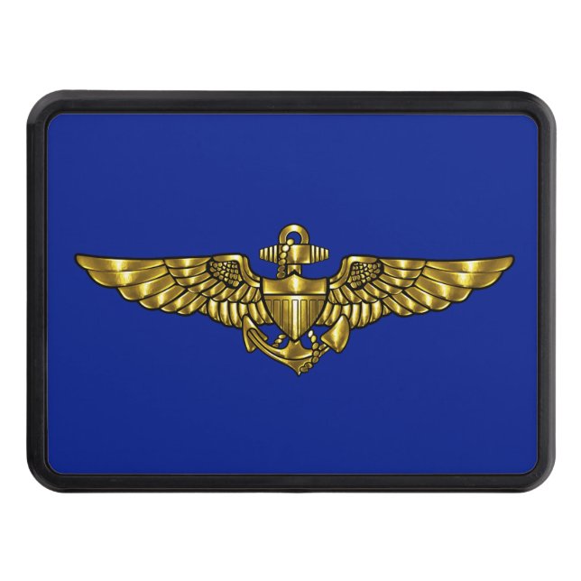 Navy Aviator Wings Hitch Cover (Front)