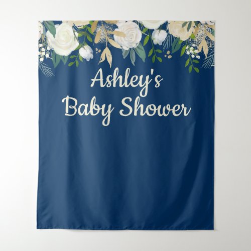 Navy Baby Shower Photo Booth Backdrop Photo Prop