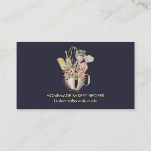 Navy Bakery pastry hand tools cook chef Business Card