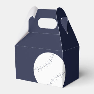 Navy Baseball Favor Boxes