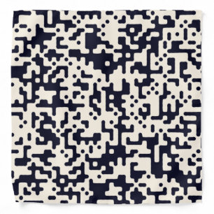Navy / Beige Trendy Bandana