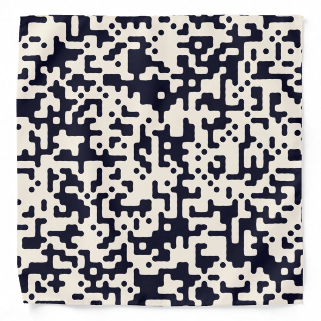 Navy / Beige Trendy Bandana (Front)