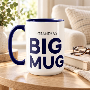 Navy Big Mug   Huge Mug   Grandather's